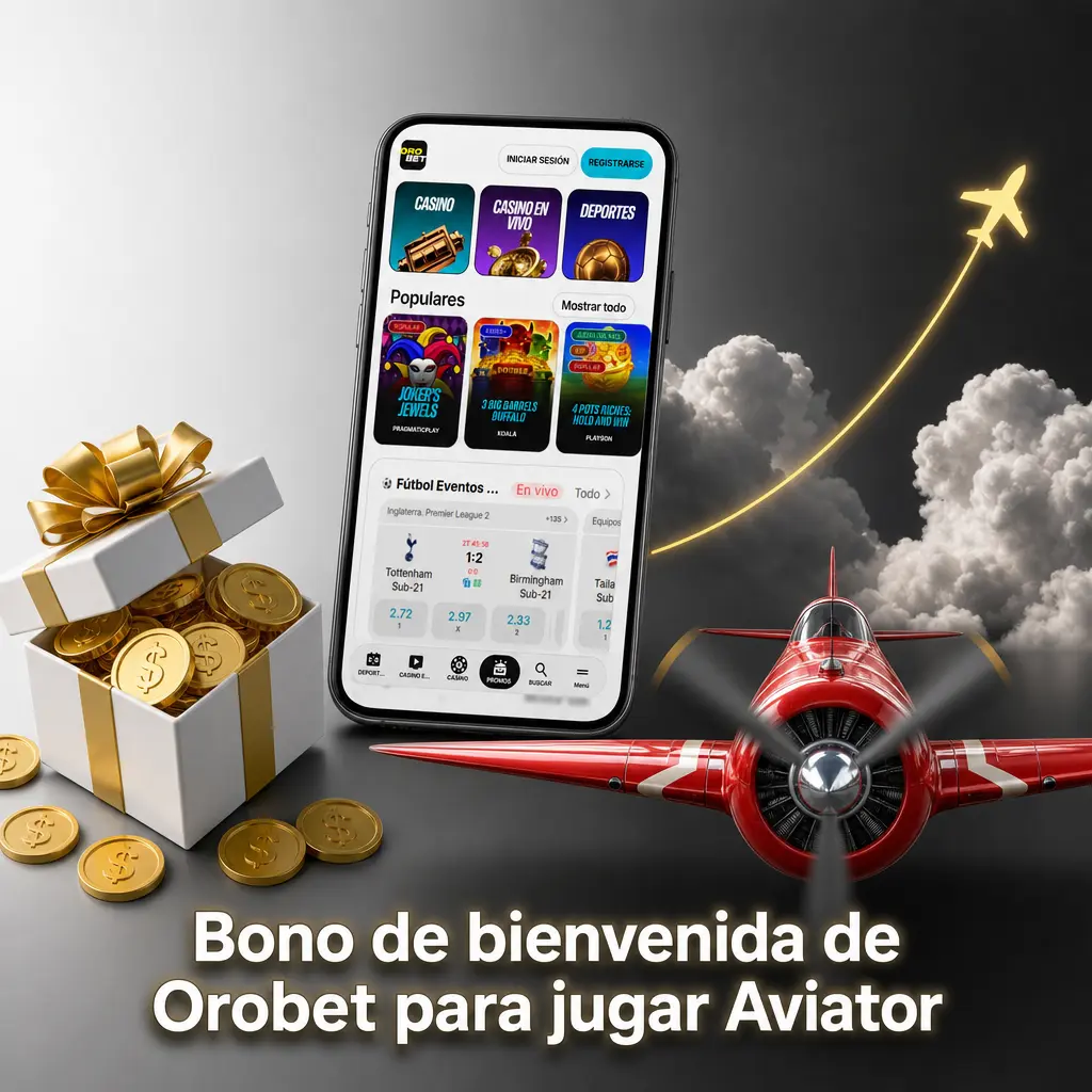 Bono de bienvenida de Orobet con 500% más giros gratis y Live Welcome Bonus para jugar Aviator en el casino.