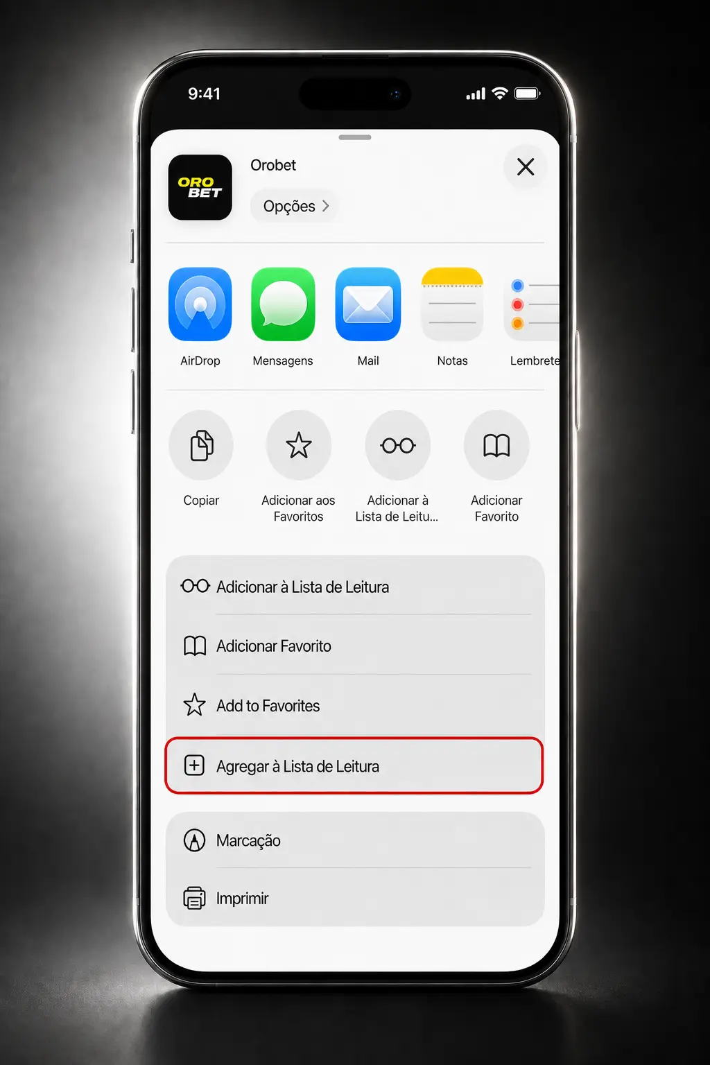 Cómo descargar la app de Orobet en iOS mediante acceso directo desde Safari en iPhone o iPad