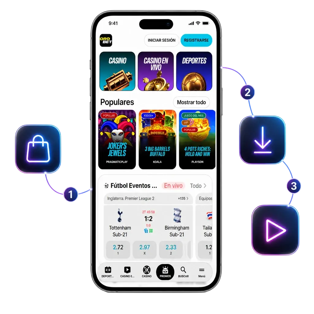 Descargar la App de Orobet para iOS
