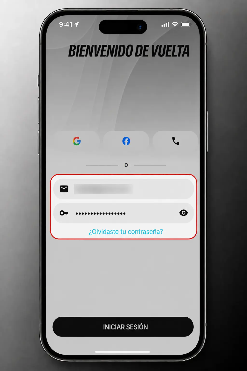 Login en Orobet desde la app: ingresá usuario y contraseña o usá huella o Face ID para acceder rápido.