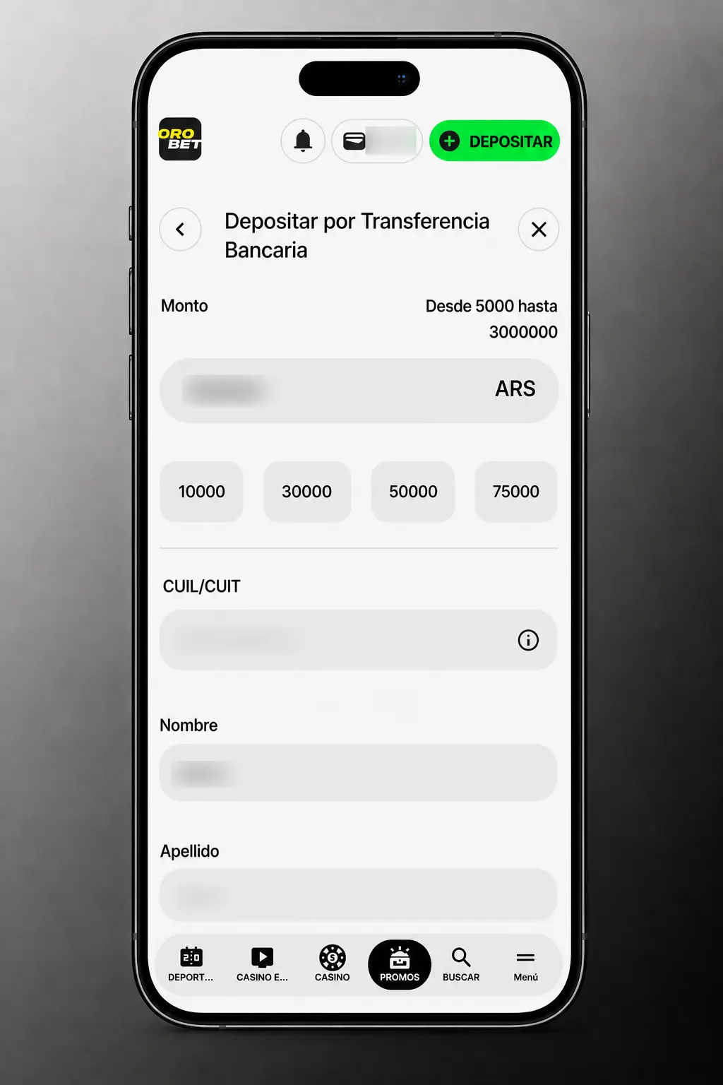 Pasos para reclamar tu bono en Orobet Argentina: registrate, cargá saldo, ingresá el código y recibí el bono al instante.
