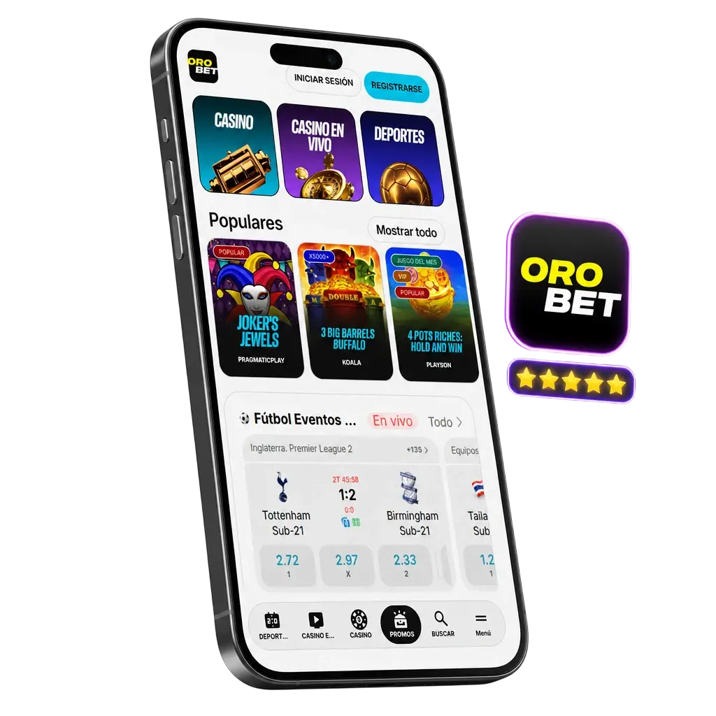 Tabla con detalles técnicos de la app Orobet para iOS: versión, tamaño, compatibilidad y requisitos del sistema