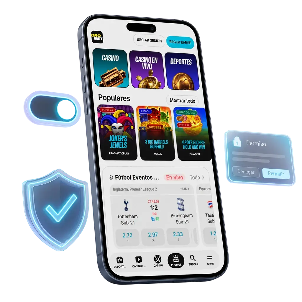 Aviso de seguridad de Android al instalar Orobet APK desde fuentes desconocidas, habilitando el permiso necesario.
